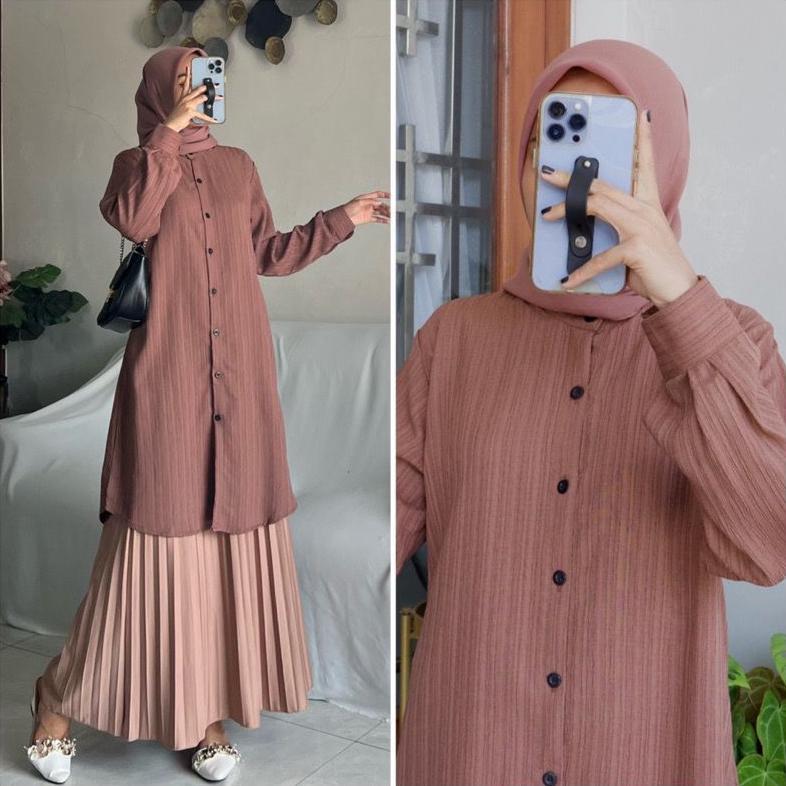 HOT TUNIK POLOS WANITA LADY CRUSH OVERSIZE / TUNIK ZALFA JUMBO