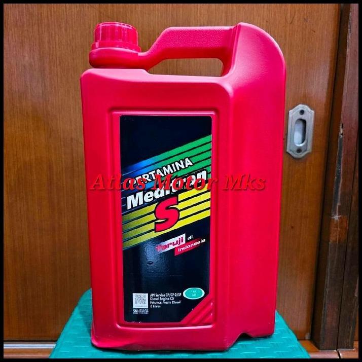 TERLARIS [5LITER] OLI MESIN PERTAMINA MEDITERAN S SAE40 PELUMAS MESIN KENDARAAN DIESEL - 5 LITER 
