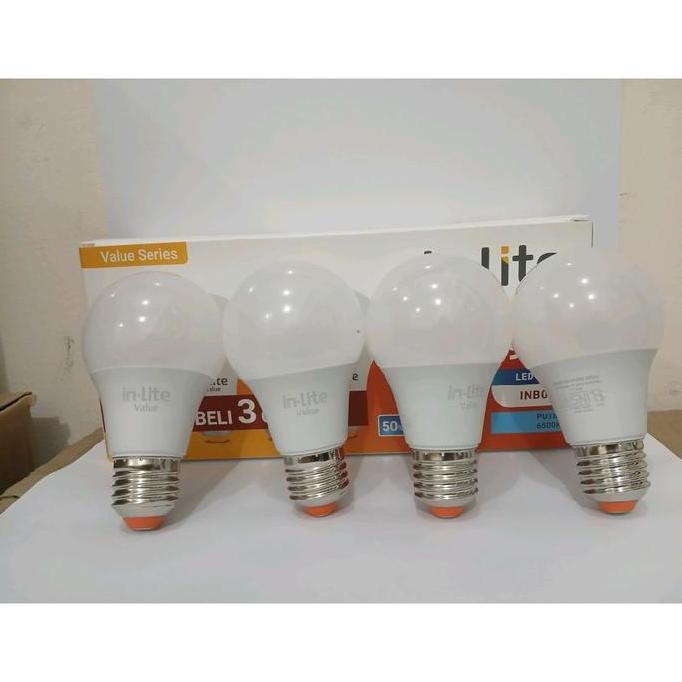 Ready Lampu LED Bohlam In-Lite 9 Watt / Lampu Paket LED Inlite 9 Watt