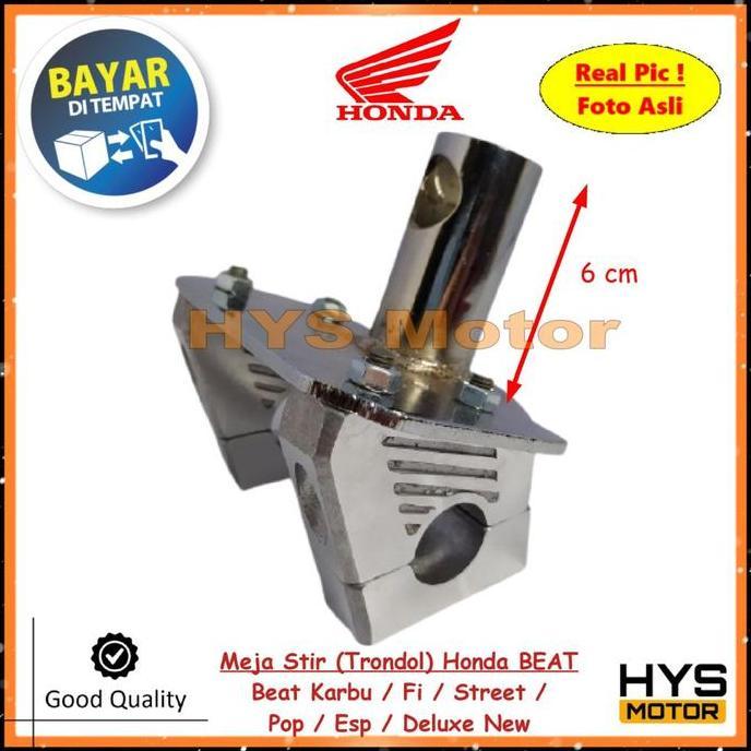 Meja Stir Minimalis Tapak Trondol Dudukan Stang Matic Honda BEAT Karbu / Street / Pop / Fi ESP New