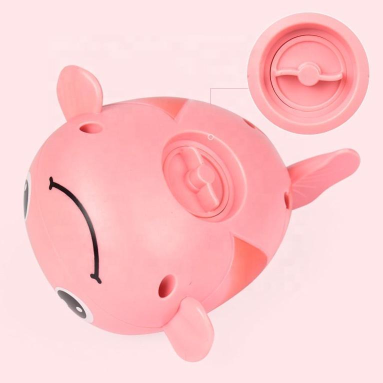 READY STOCK Mainan Mandi Bayi Anak Bentuk Ikan Buntal Pink Kuning Berenang Bergerak Di Kolam Renang 