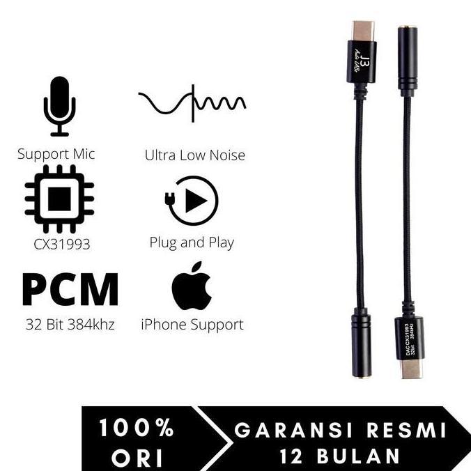 Lansungkirim- J3 Labs Eline Usb Audio Dongle Cx31993 32 Bit 384 Khz Ultra Low Noise