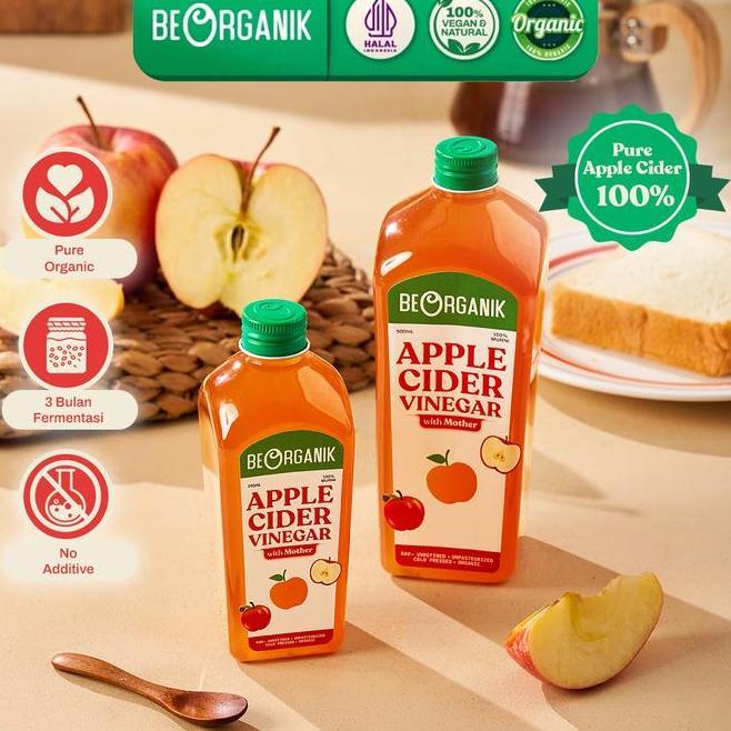 Beorganik Cider Vinegar Cuka Apel Organik With The Mother Halal Organik