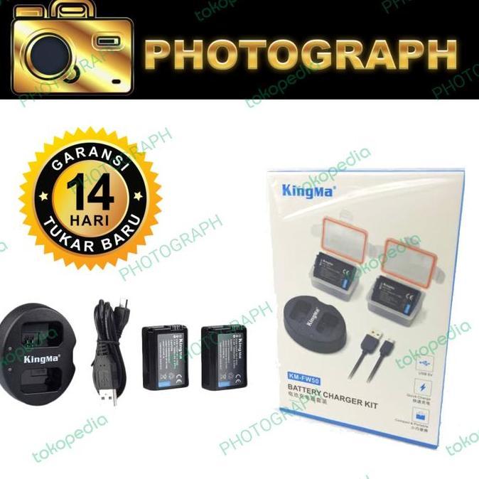 TERLARIS KINGMA DUAL CHARGER NP-FW50 CHARGER BATERAI KINGMA NP-FW50