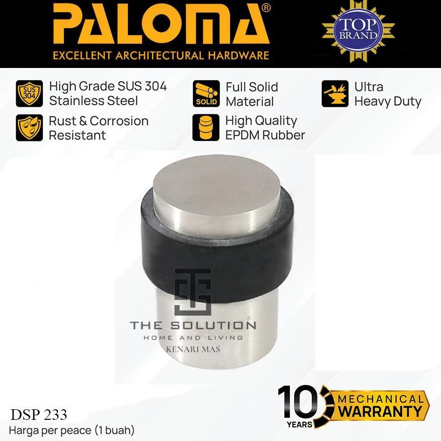Penahan Pintu PALOMA DSP 233 Door Stopper Bantalan Pintu Kaca Stainless