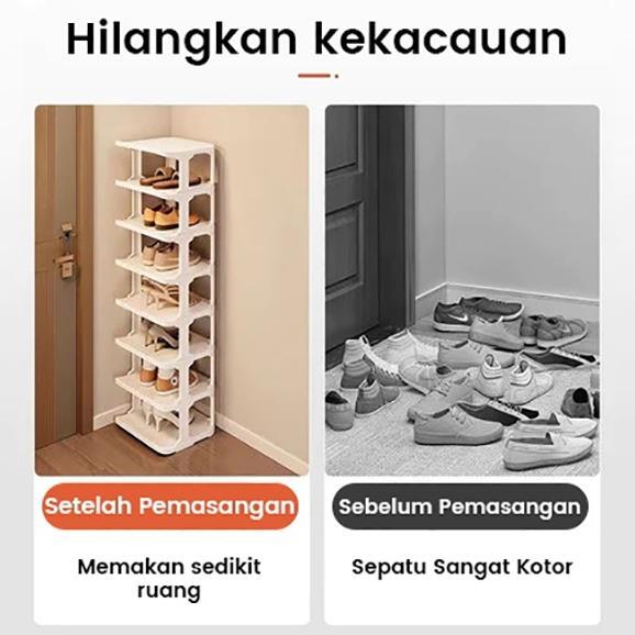 big promo rak sepatu tempat sandal  rak sandal plastik rak plastik serbaguna multifungsi