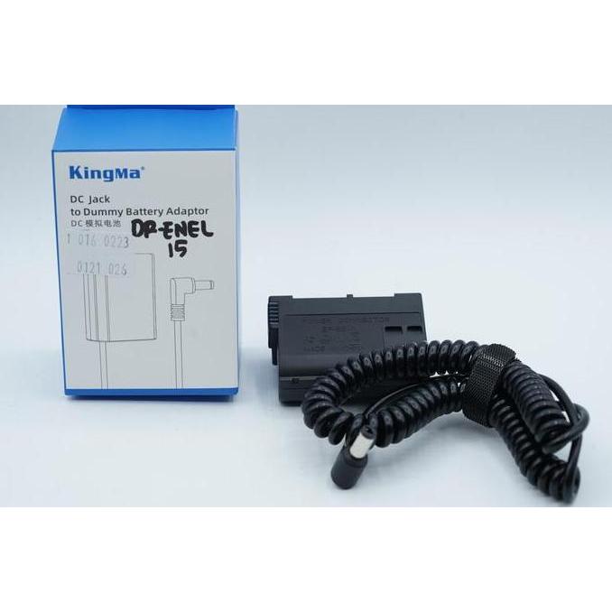 TERLARIS KINGMA NIKON EN-EL15 DUMMY BATTERY DC COUPLER - 1.016.0223 DR-ENEL15
