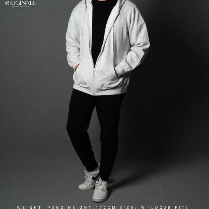 Hoodie Zipper Boxy | Hoodie Zipper - Oversized Cotton Hoodie PW