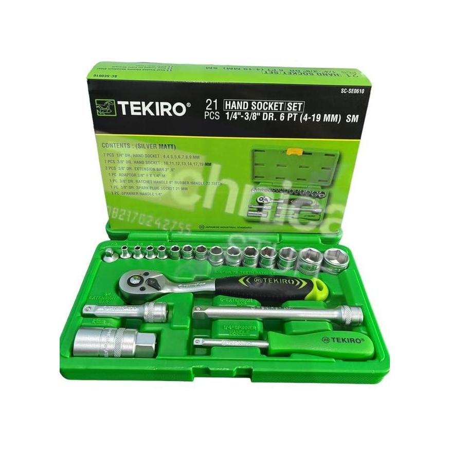 Kunci Sok Set Tekiro 21 Pcs Soet Wrench 14 38 Tekiro 21Pcs