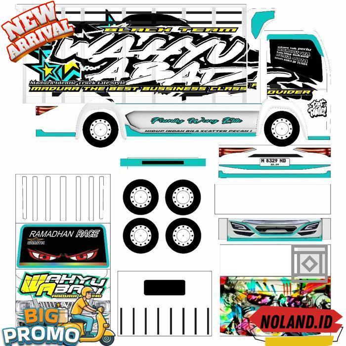 Pola Stiker Miniatur Truk Wahyu Abadi 02