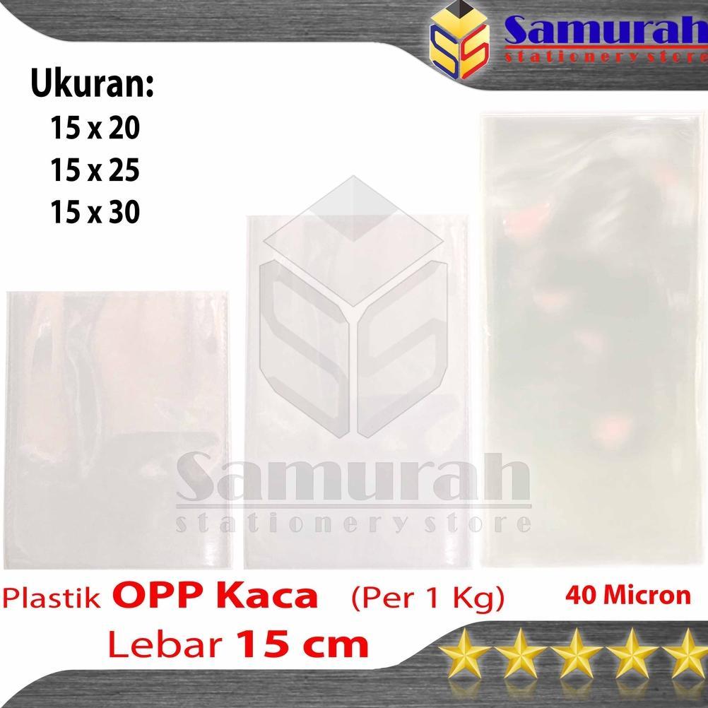 TERBARU 2026 Plastik OPP Kaca Lebar 15 x 20 cm Double Press Bening / Plastic Souvenir Ukuran 15x25 D