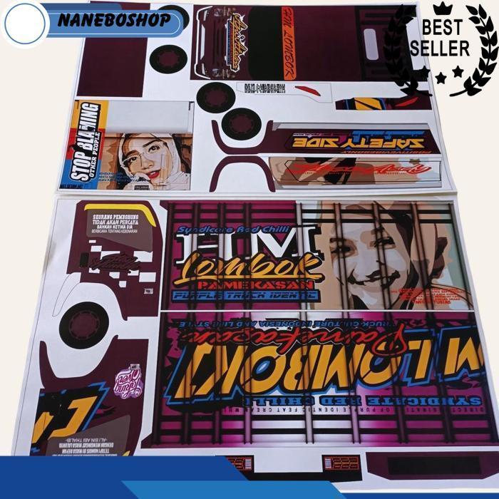 Pola Miniatur Truk Oleng/Sticker Untuk Merakit Truck Oleng