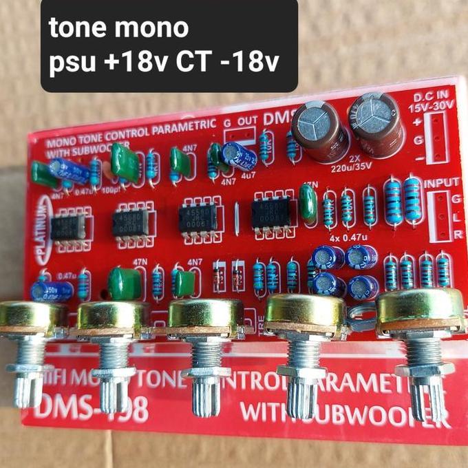dms 198 tone control parametric parametrik mono bifet middle toa 201
