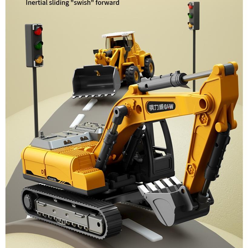 READY STOCK Mainan Anak Self Loader Truck Mainan Mobil Excavator Loader KEKINIAN