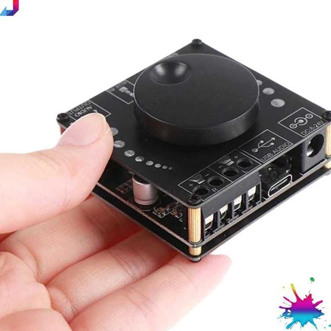 DAC Stereo Amplifier Blutut Mini Audio Ampli Blutooth Bluetooth 5.0 2x 50 Watt