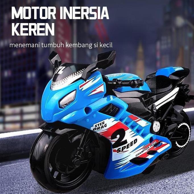 Modello- Habibi Motor Mainan Anak Inersia, Toy Vehicle Bisa Jalan Sendiri, Tahan Banting, Jok Bisa D