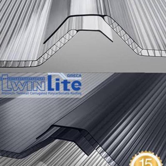 TERLARIS Atap Bening Twinlite Greca Panjang 3Meter Penerangan Alderon) gratis ongkir