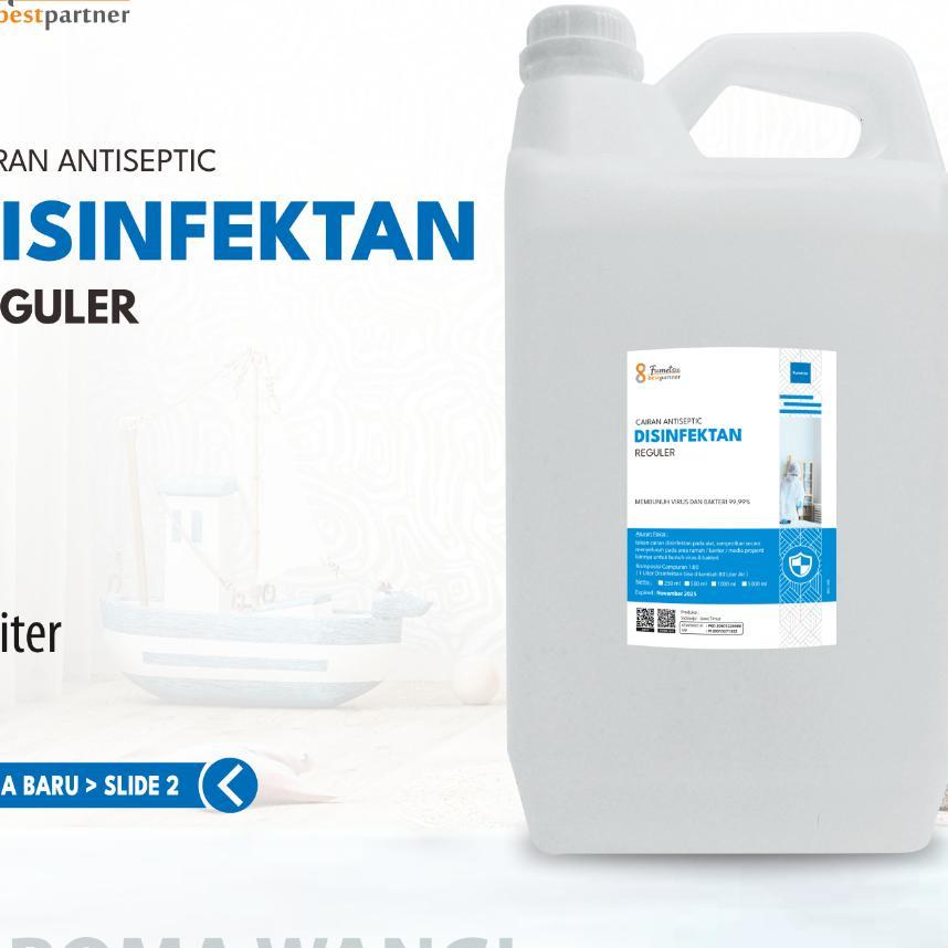 Desinfektan Reguler Varian Aroma Segar 5 Liter  / Cairan Desinfektan 5 Liter ( Jerigen )