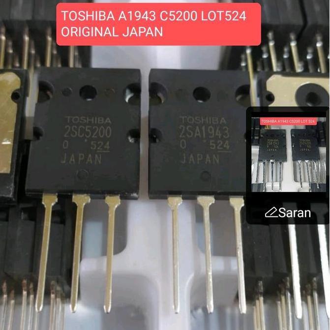 TRANSISTOR  2SA1943 2SC5200 LOT 524 TR  A1943 C5200 LOT524  AMBL  UP TO 135VAC