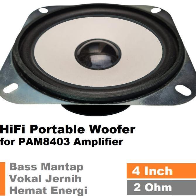Woofer 4 Inch HIFI Bass Vocal for Amplifier PAM8403 Bluetooth Speaker
