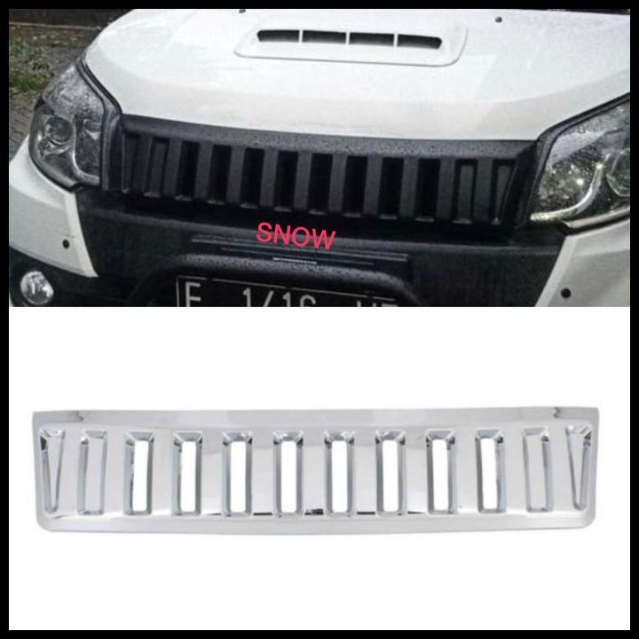 TERBARU GRILL DEPAN BUMPER NEW RUSH TERIOS 2012 2015 2017 HUMMER HITAM CHROME 
