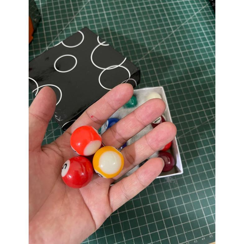 VELISSASTORE JSHOPPE 16 BOLA BILLIARD MINI / MINI BILLIARD BALL / BOLA BILYAR UKURAN MINI HEMAT