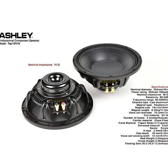 Speaker 10 Inch Neodium Ashley Top 10 Neo Original