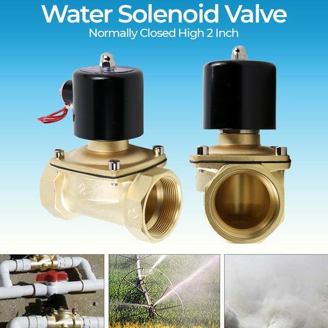 Solenoid Valve 2Inch Elektric Solenoid Valve Normally Closed High 2 Inch 220V Water Valve Restock