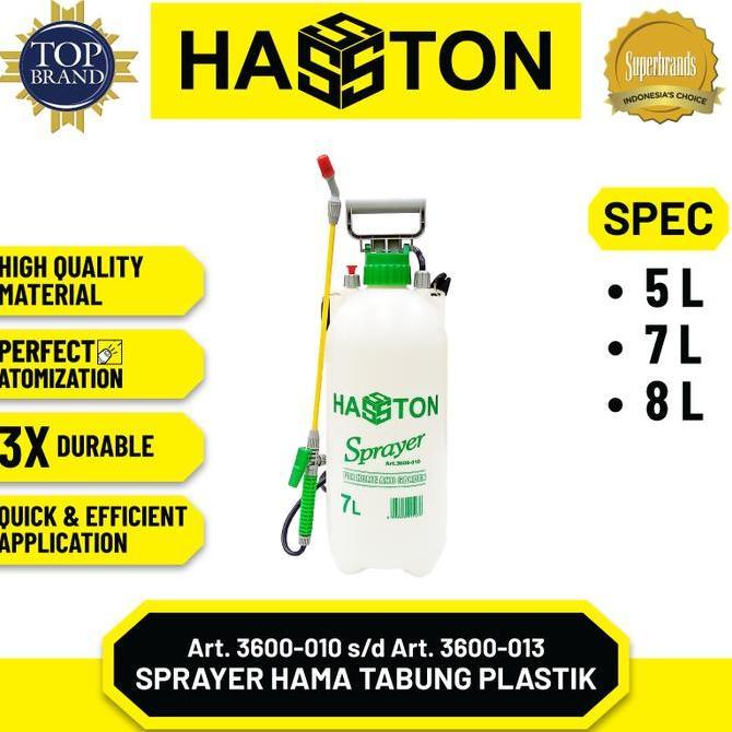 diaryfresh - hasston sprayer hama tabung plastik / pressure sprayer (3600)