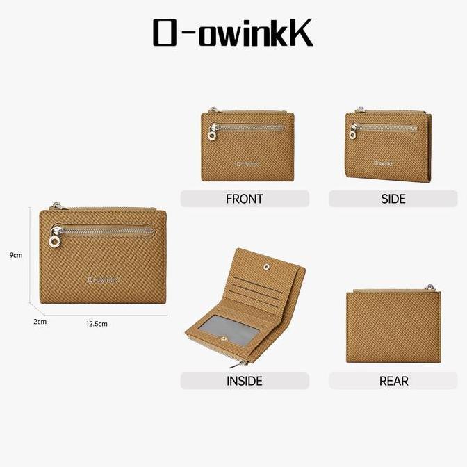 Dompet Wanita Owinkk21Dompet Kartu Wanita Banyak Tempat Kecil Lipat Dua Sederhana Multifungsi