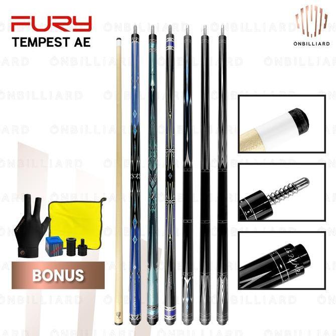 Fury Tempest AE Series AE-4 AE-5 AE-6 AE-7 AE-8 AE-10 AE-11 AE-12 AE-13 AE-14 Cue Stick Stik Billiar
