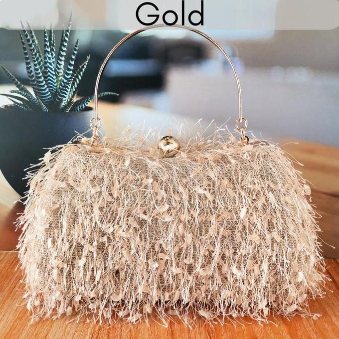 New Tas Kondangan Pesta Wanita Import Clutch Terbaru Ungu 7088210-A