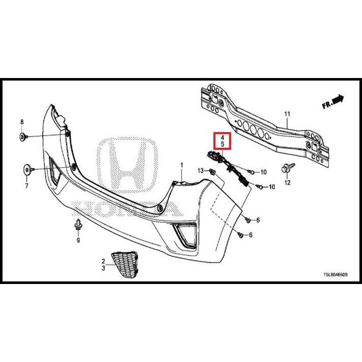 DISKON BRACKET BUMPER BEMPER BELAKANG JAZZ 2015-2017 JAZZ 2018-2022 NON RS 