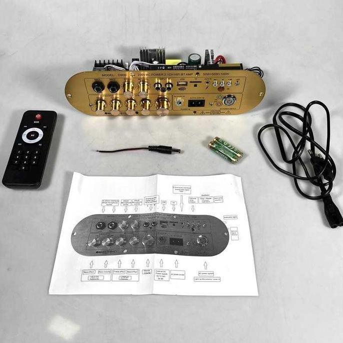 TERLARIS AMPLI BLUETOOTH RECEIVER AMPLIFIER SUBWOOFER 50W X2 + 100W 2.1