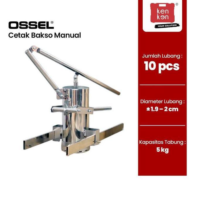 Cetak Bakso Manual Cetak Cilok Cetak Pentol Kue Manual 10 Lubang Ossel