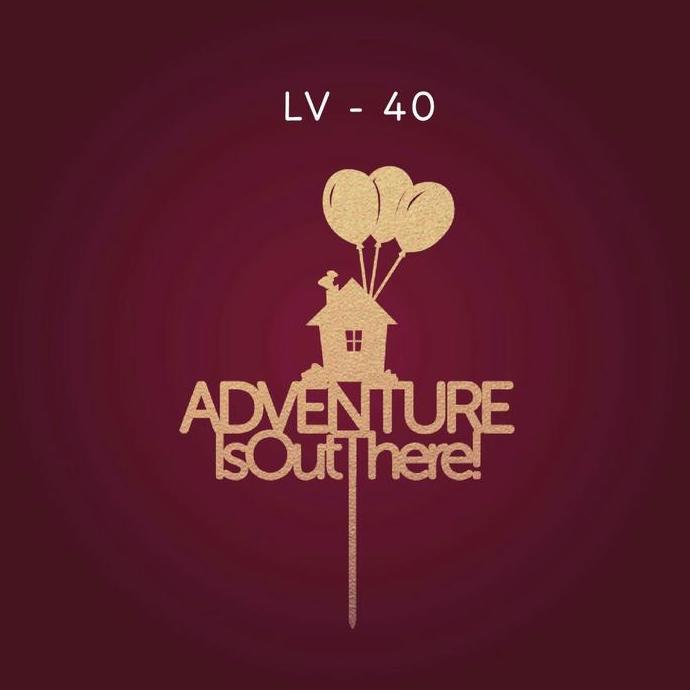 LV-40 / CAKE TOPPER / BUNTING FLAG / HIASAN KUE / TOPPER / BIRTHDAY