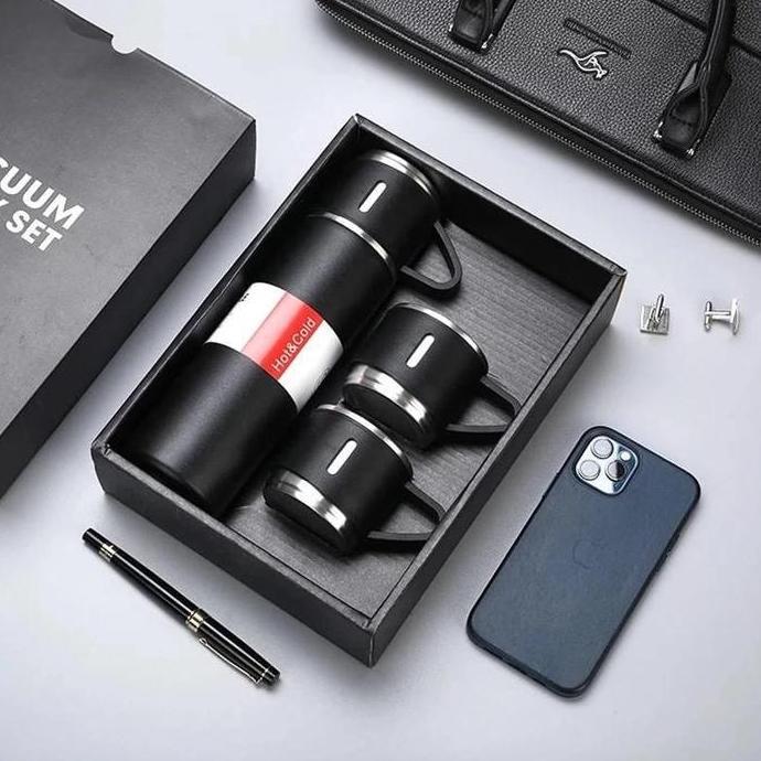 DUDLEY Termos Sultan Vacuum Flask Set Thermos Gelas Cangkir Set Termos Sultan