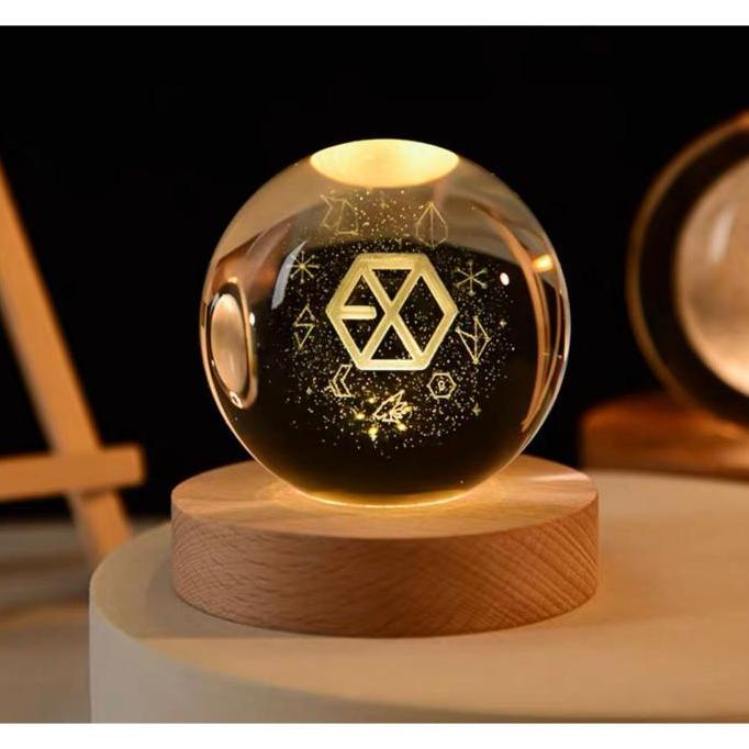 TERLARIS TS LAMPU HIAS EXO / LAMPU TIDUR / BOLA KRISTAL / LAMPU KAMAR TIDUR / LAMPU LED / HADIAH / L