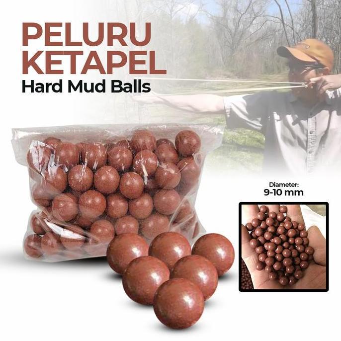 DUDLEY Peluru Ketapel Slingshot Ammo Hard Mud Balls