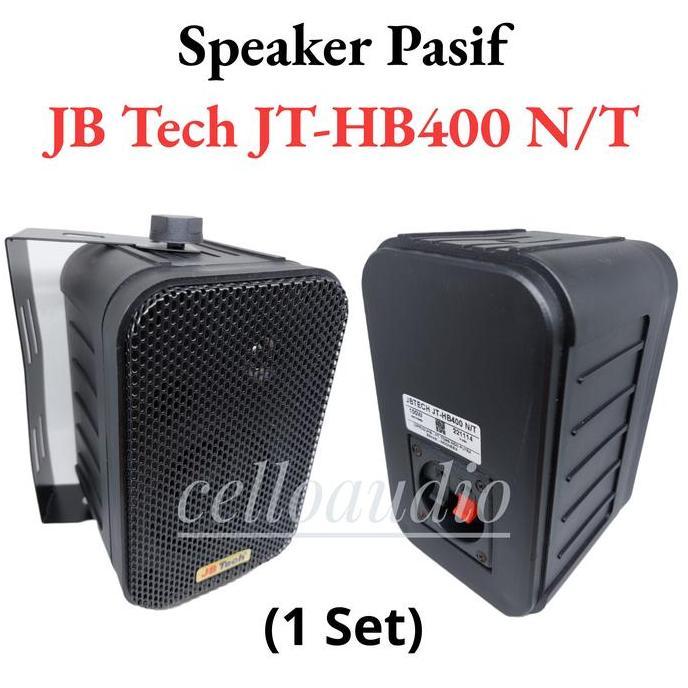 TERLARIS SPEAKER PASIF 3,5 INCH JB TECH JT-HB400 N/T WALL SPEAKER 3,5" DINDING