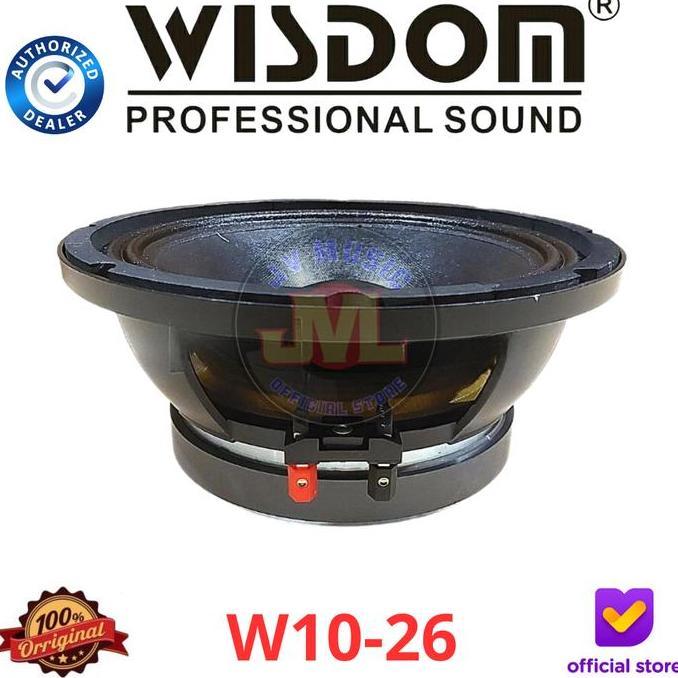 TERLARIS WISDOM W1026 SPEAKER COMPONENT WISDOM W10-26 10-INCH KOMPONEN SPEAKER WISDOM W-1026