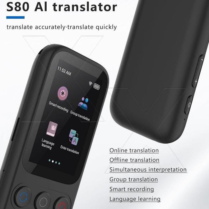 DUDLEY Penerjemah Translator Bahasa 138 Alat Translator Smart Language Translation Device Smart Voic