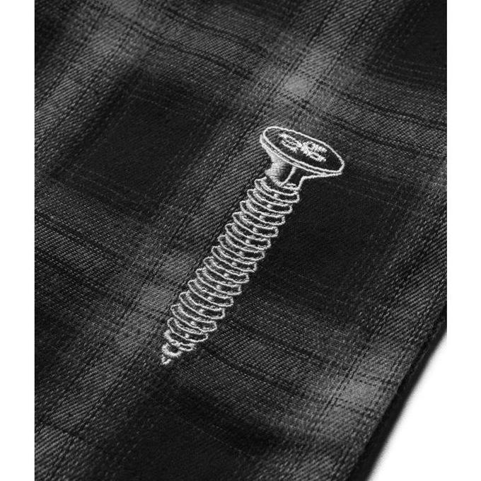 TERLARIS Insurgent Club - Flannel Shadow Fade Black gratis ongkir