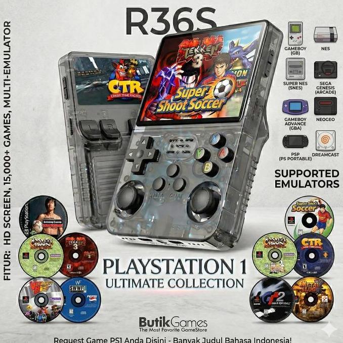 alwibarkah - retro handheld r36s multi console | 128gb game console retro gameboy gimbot gamebot gam