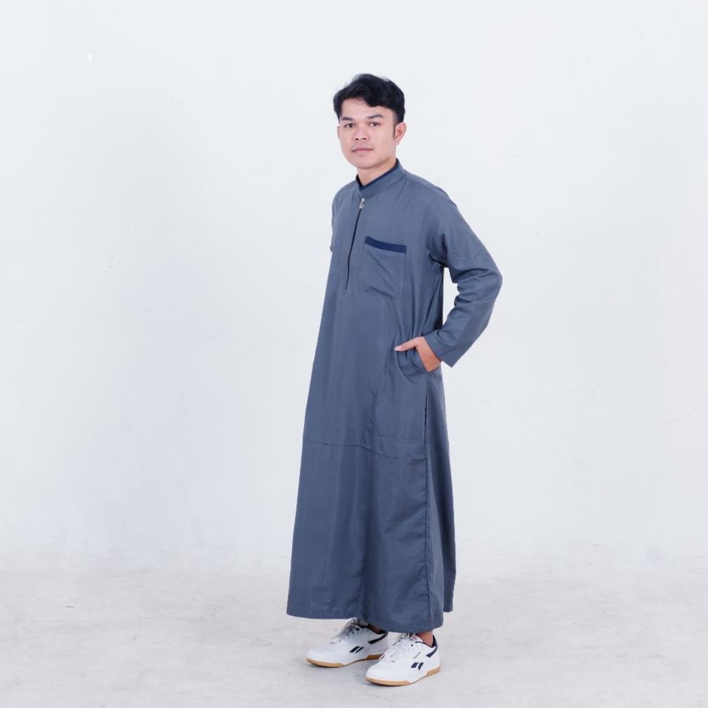 flash sale gamis pria dewasa/jubah arab kekinian/jubah pria sultan /gamis pria dewasa resleting polo