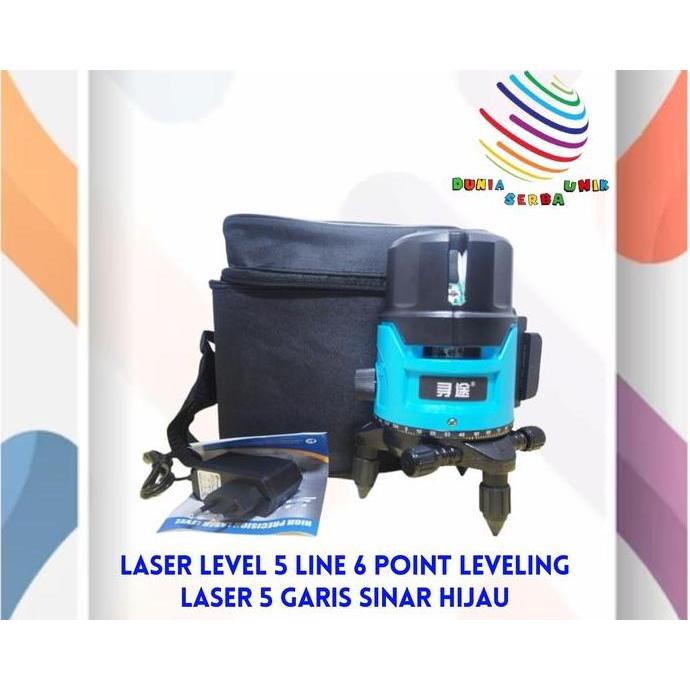 AONI LASER LEVEL 5 LINE 6 POINT LEVELING LASER 5 GARIS SINAR HIJAU