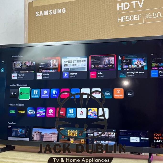 TERLARIS SAMSUNG TV LED 32 INCH SMART TV UA32HE50EFK 32HE50 DENGAN NETFLIX YOUTUBE GOOGLE GARANSI RE