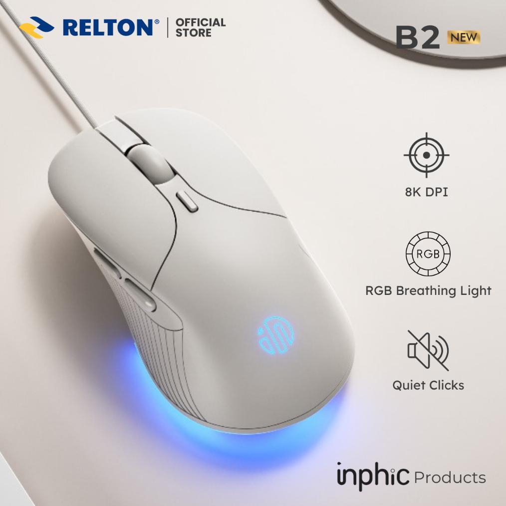 Mouse Gaming Wired Silent Click RGB B2 INPHIC Diskon