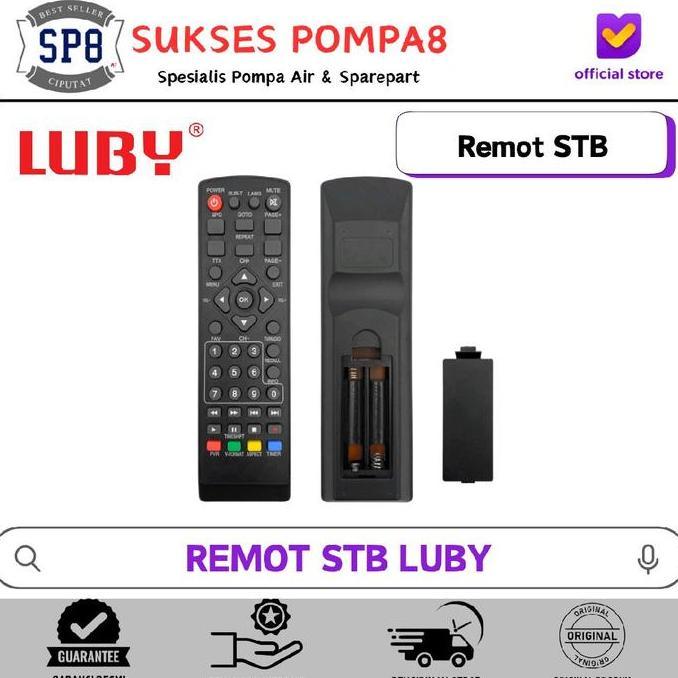 TERLARIS REMOT SET TOP BOX LUBY DVB-T2 DITAL / REMOT RECEIVER LUBY