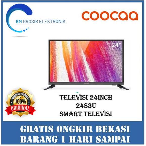 TERLARIS COOCA TV LED 24S3U TV 24 INCH SMART TELEVISI